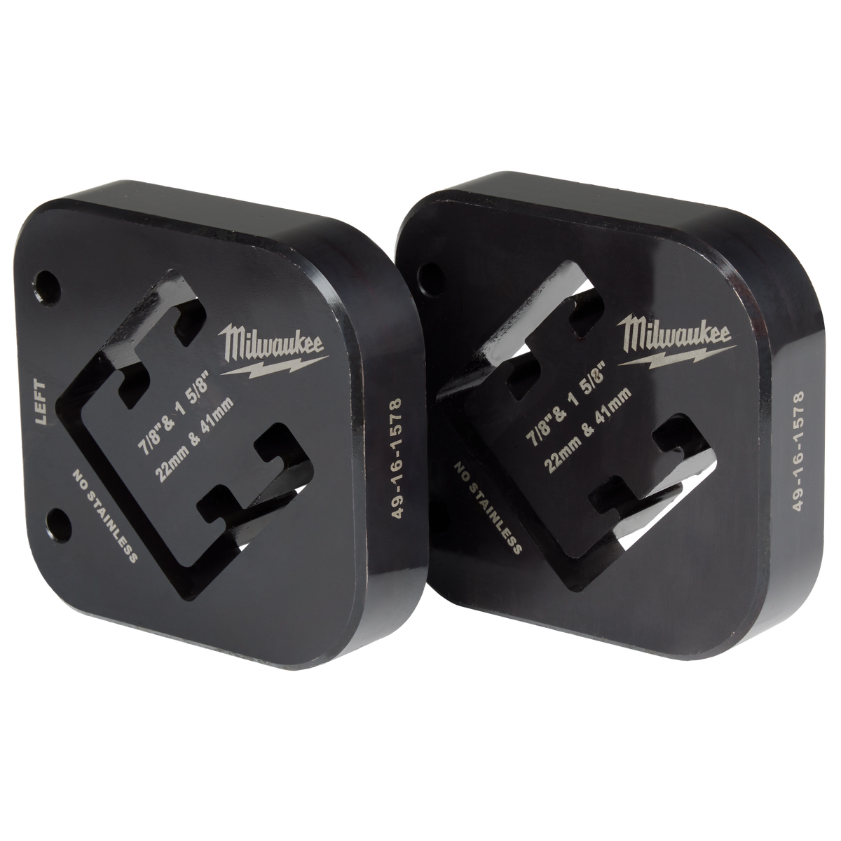 Milwaukee 49-16-1578 7/8" & 1-5/8" x 1-5/8" Combination Strut Shearing Dies