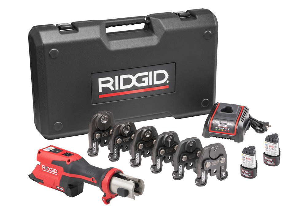 RIDGID 78248 RP 251 Press Tool Kit with RLS Jaws (1/4" - 7/8"), 12V