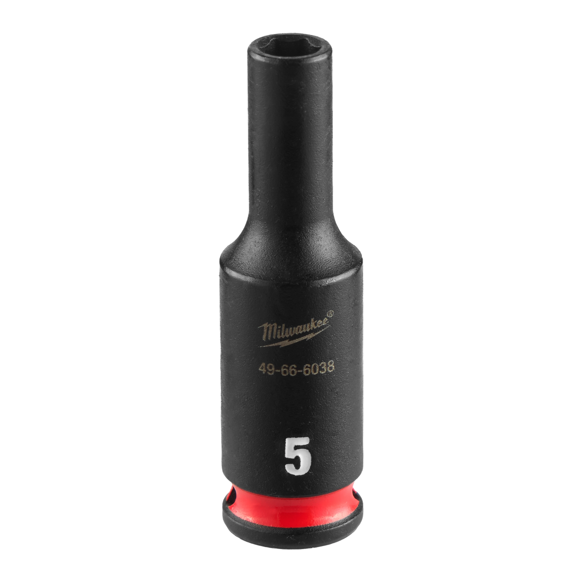 Milwaukee 49-66-6038 SHOCKWAVE Impact Duty 1/4" Drive 5MM Deep 6 Point Socket