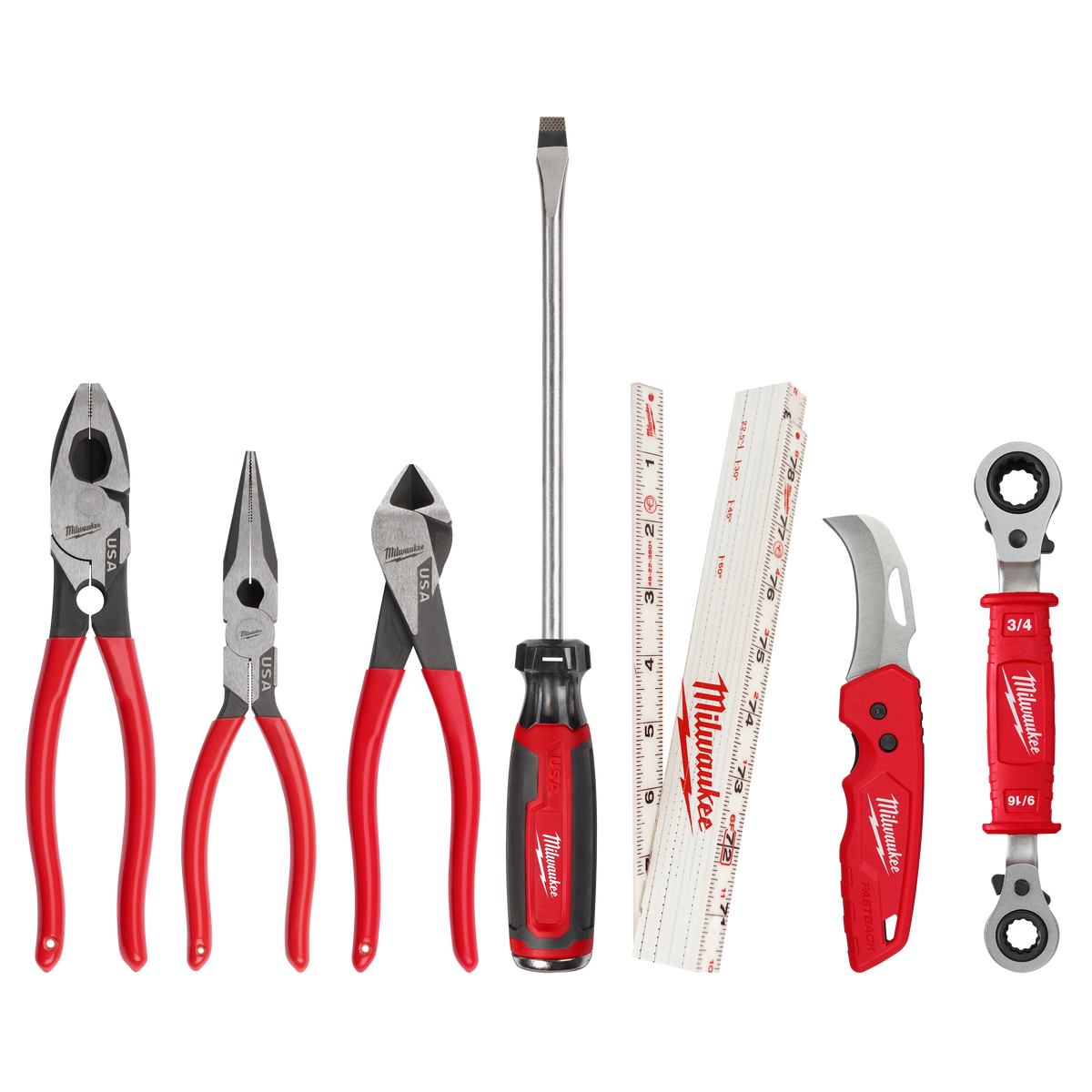 Milwaukee 48-22-0143 7 PC. Power Utility Hand Tool Set