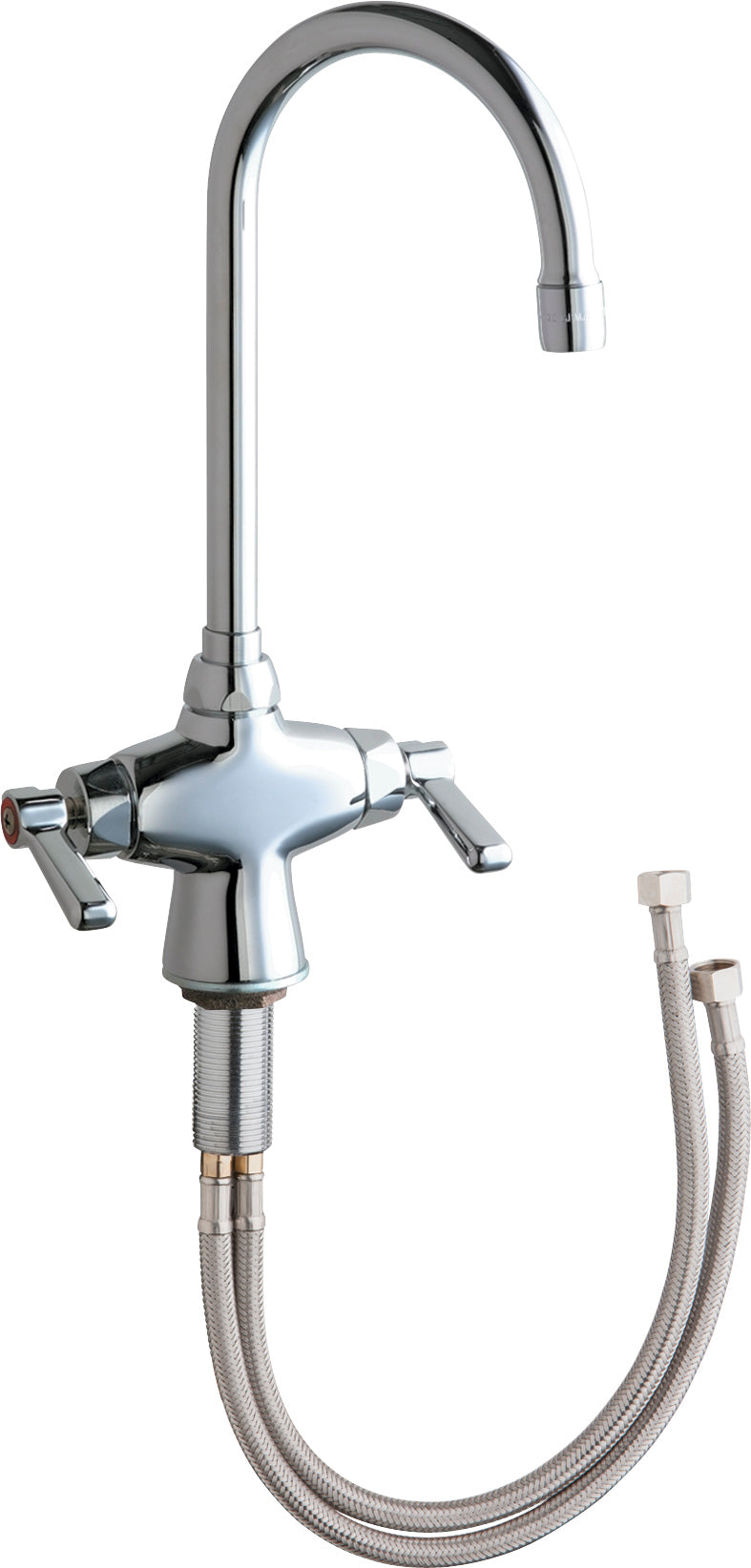 Chicago Faucets 50-XKABCP Lead-Free Deck-mounted manual faucet, single-hole mounting