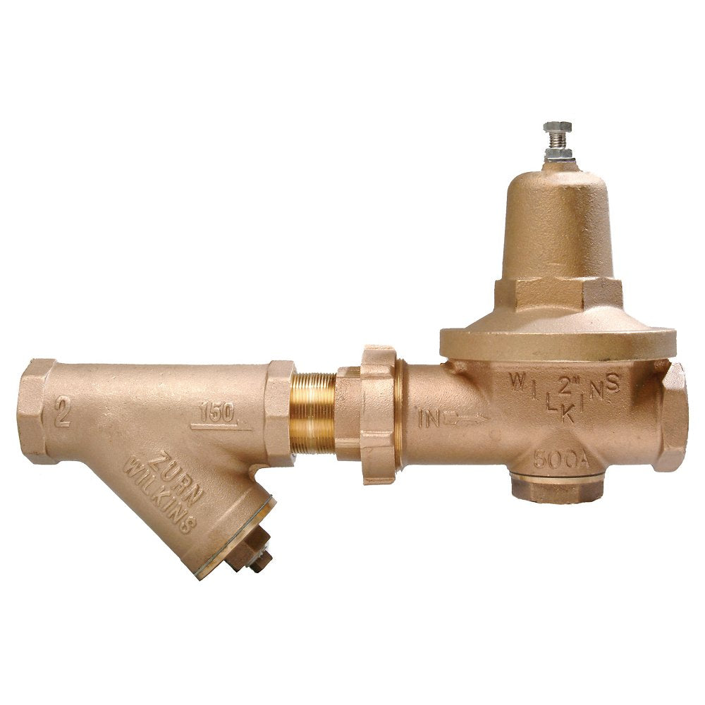 Zurn 34-500XLYSBR 3/4" Lead-Free Water Pressure Reducing Valve with Wye Strainer