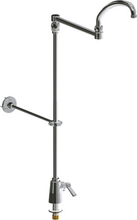 Chicago Faucets 516-ABCP Lead-Free Single-hole deck-mounted pot and kettle filler, Brass, NPSM