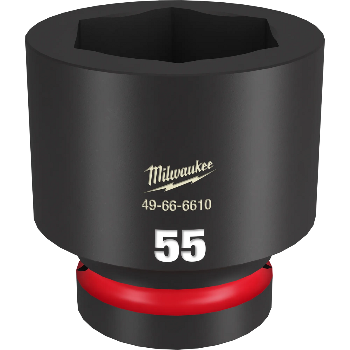 Milwaukee 49-66-6610 SHOCKWAVE Impact Duty 1" Drive 55MM Standard 6 Point Socket