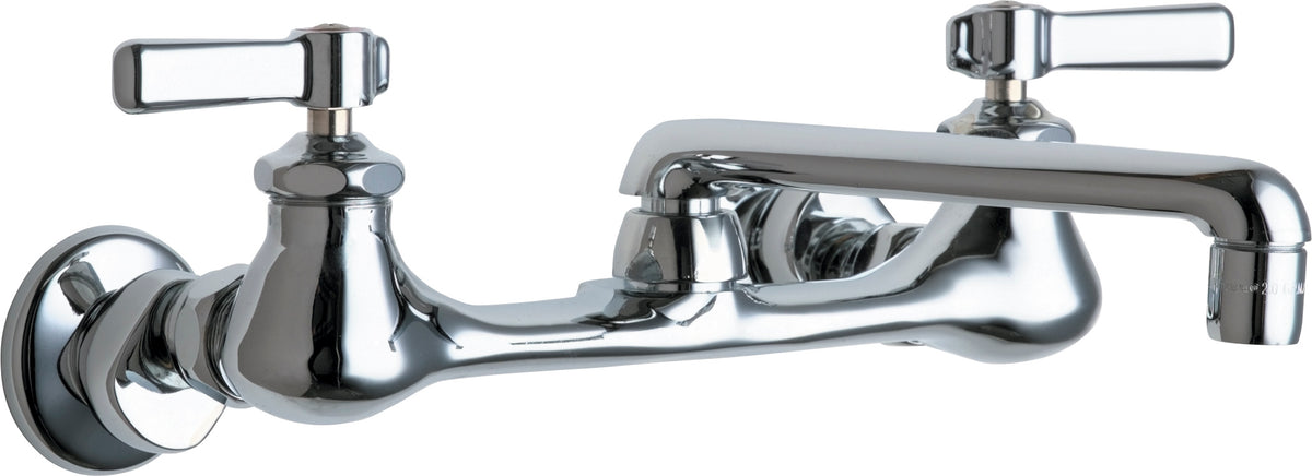 Chicago Faucets 540-LDABCP Lead-Free Wall-mounted manual faucet with adjustable centers