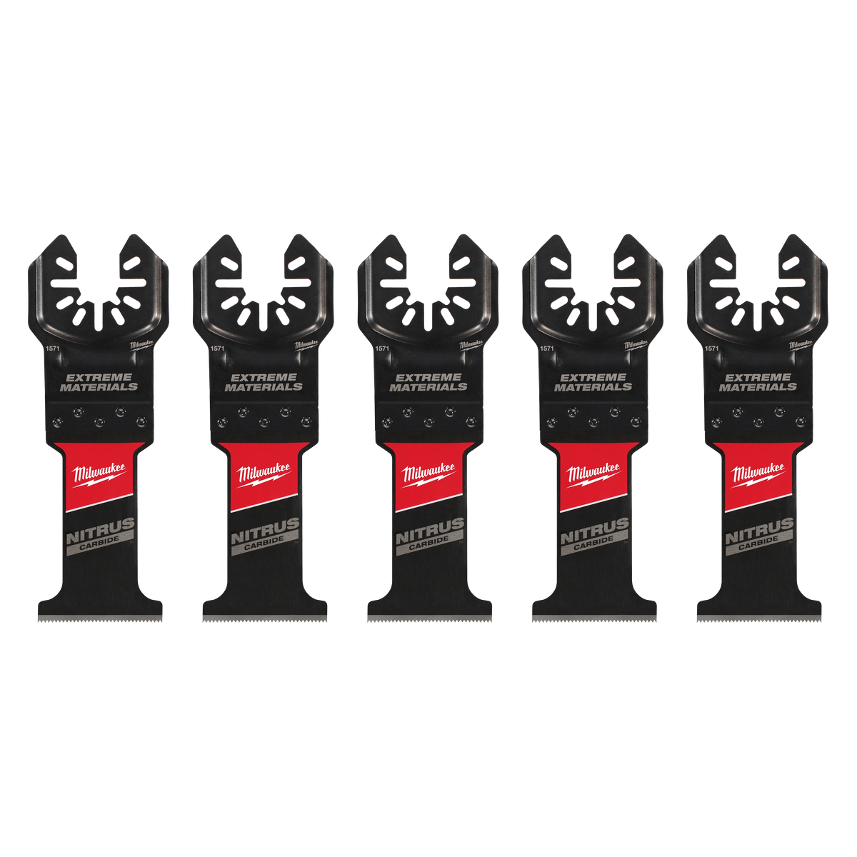 Milwaukee 49-25-1575 1-3/8" NITRUS Carbide Extreme Materials Universal Fit Oscillating Multi-Tool Blade (5 PK)