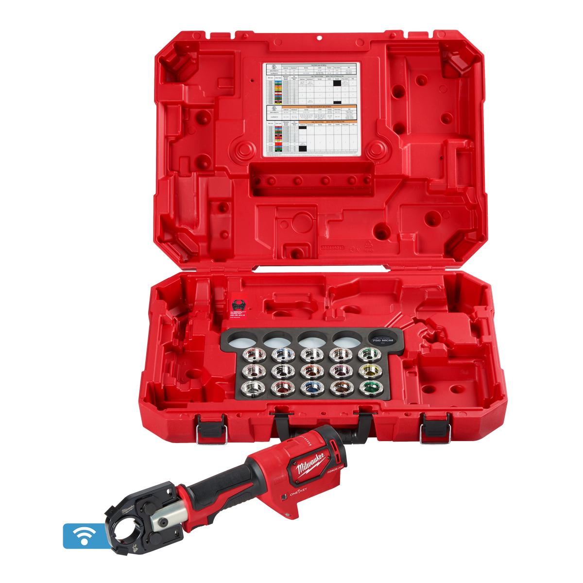 Milwaukee 2679-600CU M18 FORCE LOGIC 600 MCM Crimper with #8 - 600 MCM Cu Dies