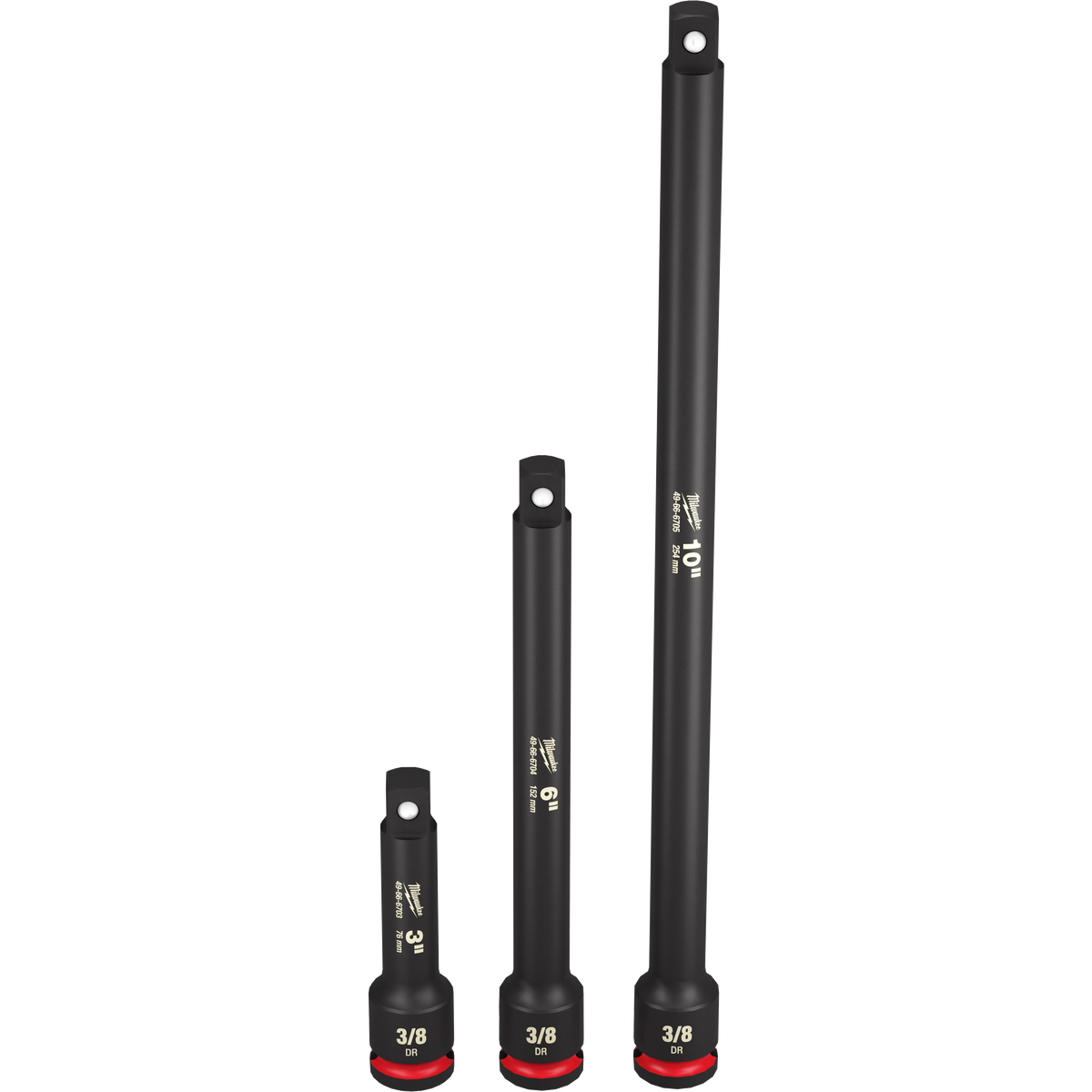 Milwaukee 49-66-6714 3PC SHOCKWAVE Impact Duty 3/8" Drive Extension Set