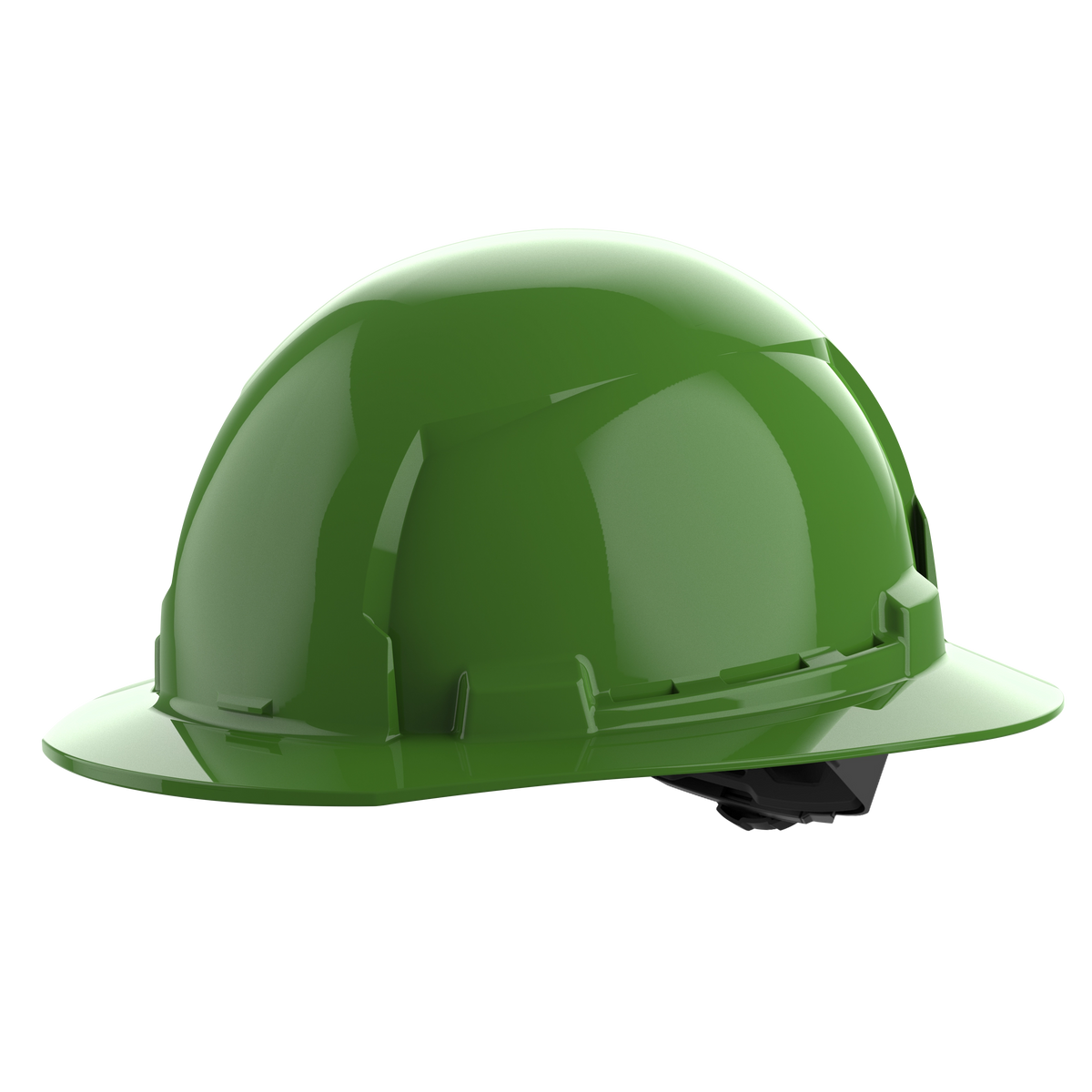 Milwaukee 48-73-1107 BOLT Green Full Brim Hard Hat w/4pt Ratcheting Suspension (USA) - Type 1, Class E (Pack of 5)