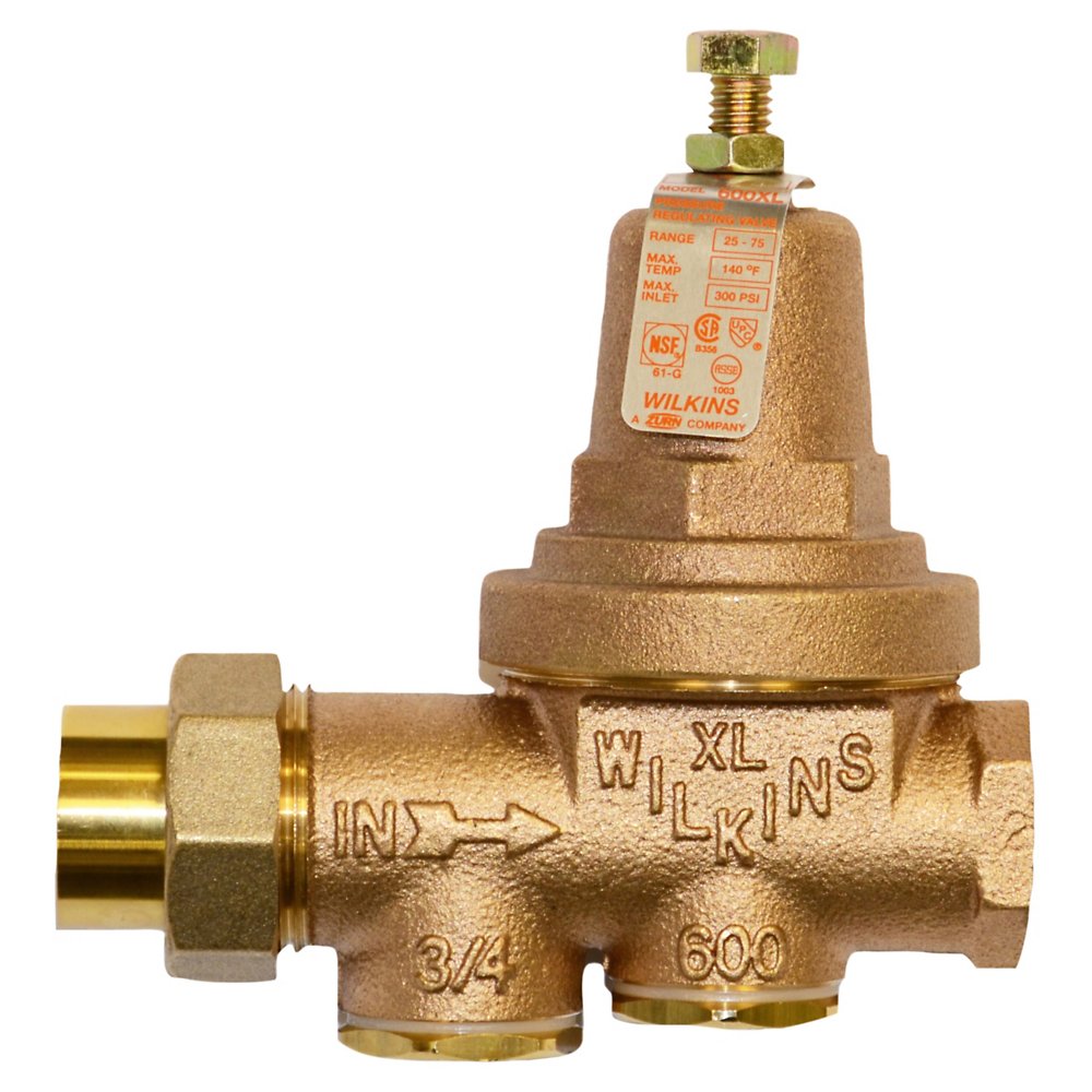 Zurn 112-600XLC 1-1/2" Lead-Free Water Pressure Reducing Valve with Removable Integral Strainer