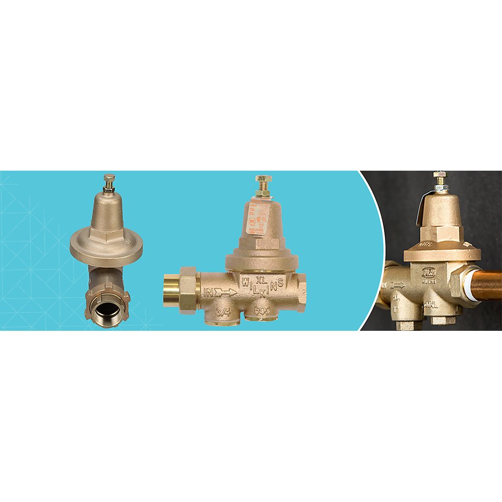 Zurn 12-600XLC 1/2" Lead-Free Water Pressure Reducing Valve with Removable Integral Strainer