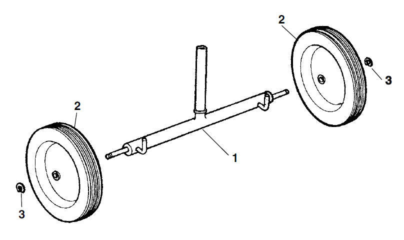 RIDGID 42590 Axle & Support Tube Assembly, for 300 Power Drive