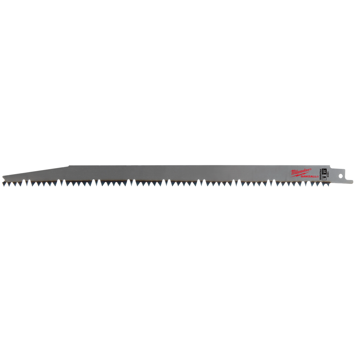 Milwaukee 48-00-1305 12" 5 TPI Flean Ground Pruning SAWZALL Blade for Clean Wood (Pack of 5)
