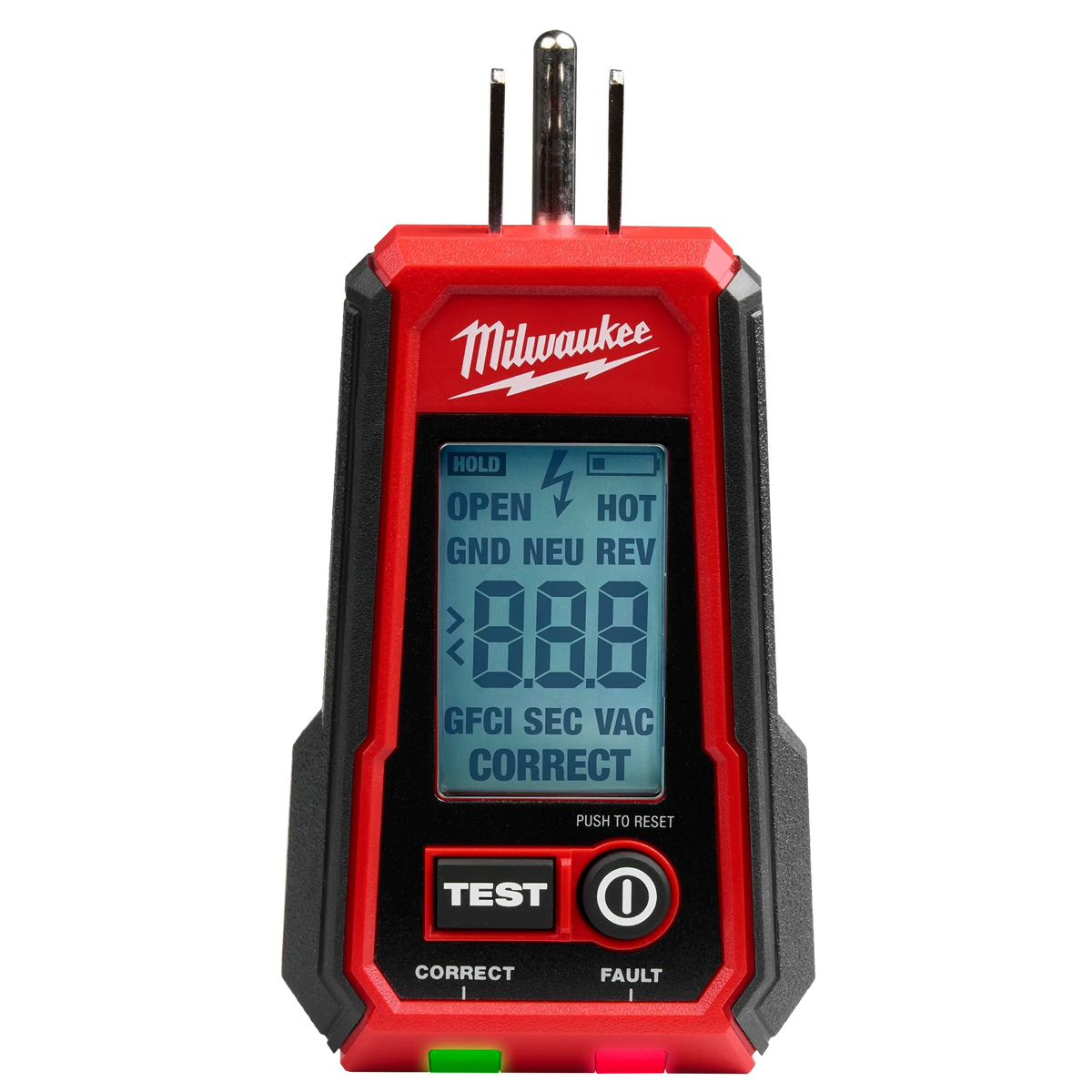 Milwaukee 2224-20 Digital GFCI Receptacle Tester