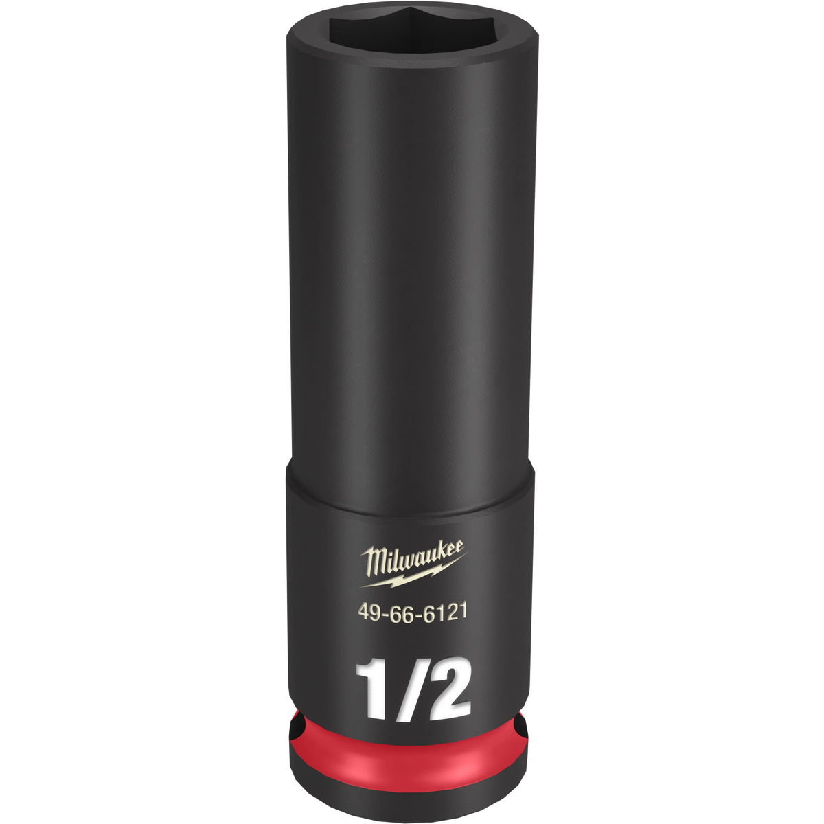 Milwaukee 49-66-6121 SHOCKWAVE Impact Duty 3/8" Drive 1/2" Deep 6 Point Socket