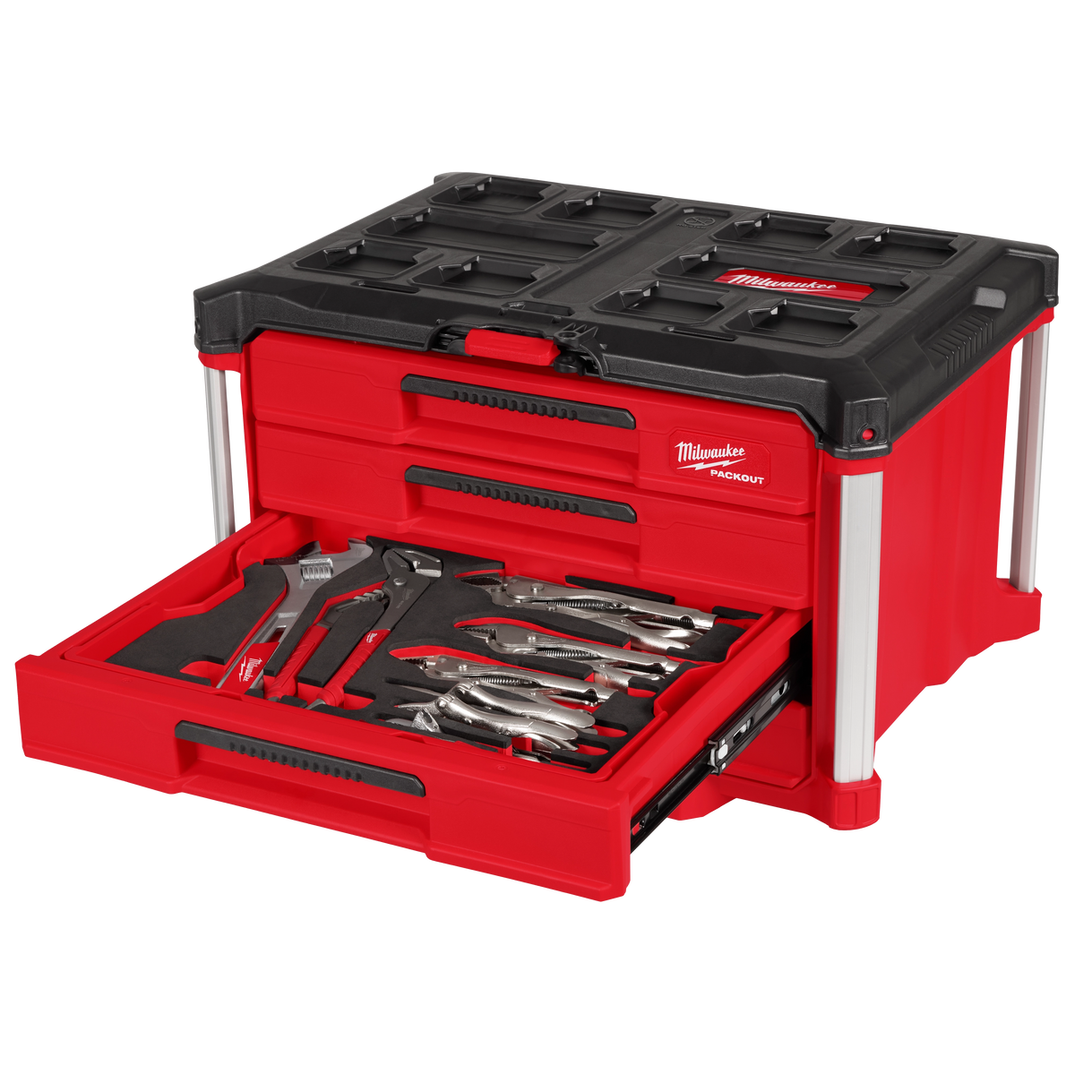 Milwaukee 48-22-9493 64pc. Hand Tool Set with PACKOUT 4 Drawer Tool Box