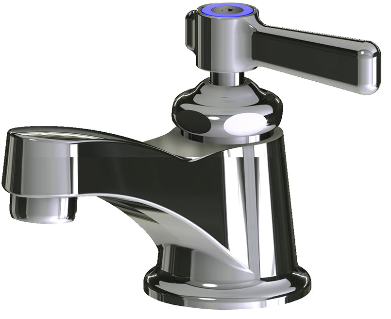Chicago Faucets 730-E70COLDABCP Lead-Free Deck-mounted manual faucet, single-hole, single-supply