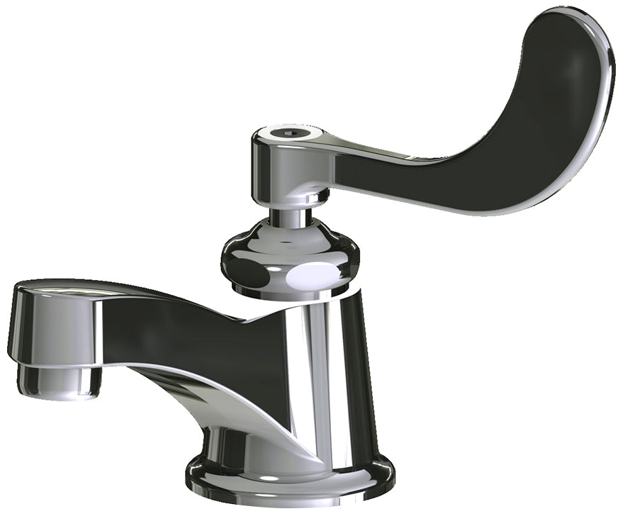 Chicago Faucets 730-E74-317PLABCP Lead-Free Deck-mounted manual faucet, single-hole, single-supply