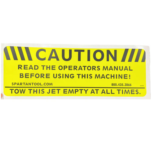 Spartan Tool DECAL,CAUTION READ MANUAL 73817200