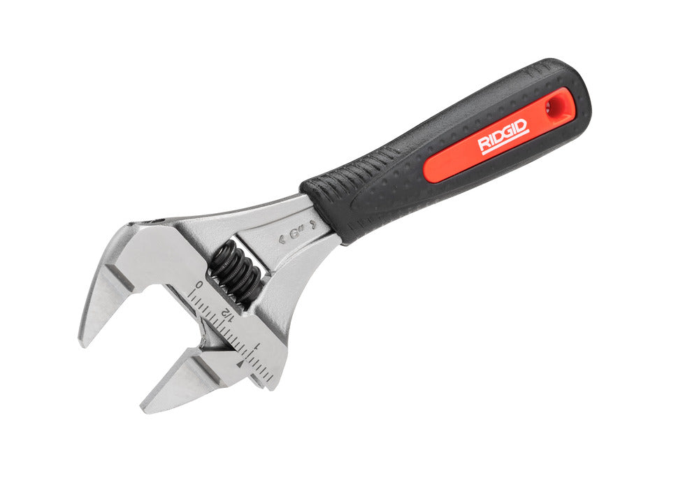 RIDGID 81758 10" Wide Capacity Reversible Adjustable Wrench, 1.56 in Jaw Opening