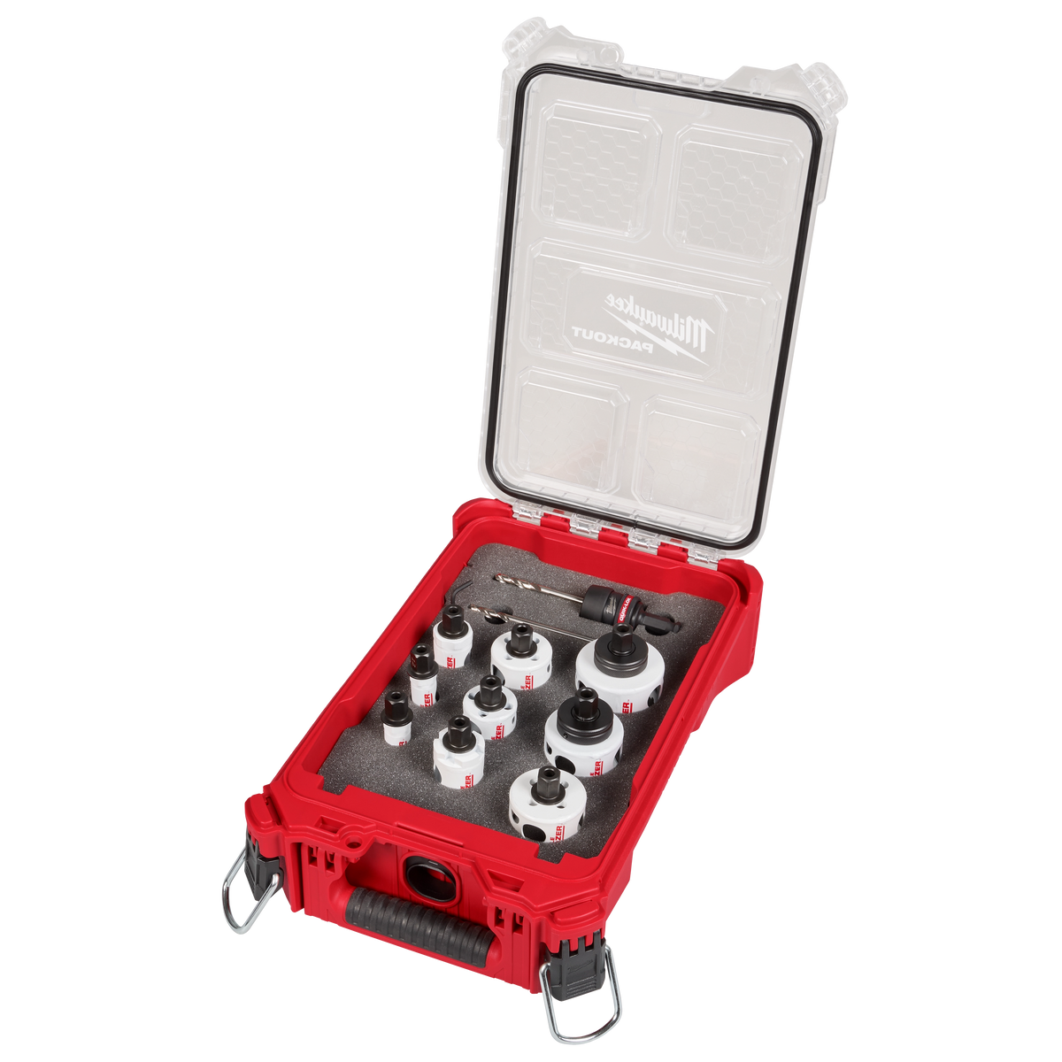Milwaukee 49-22-4702 12PC QUIK LOK HOLE DOZER Bi-Metal Kit with PACKOUT Compact Organizer