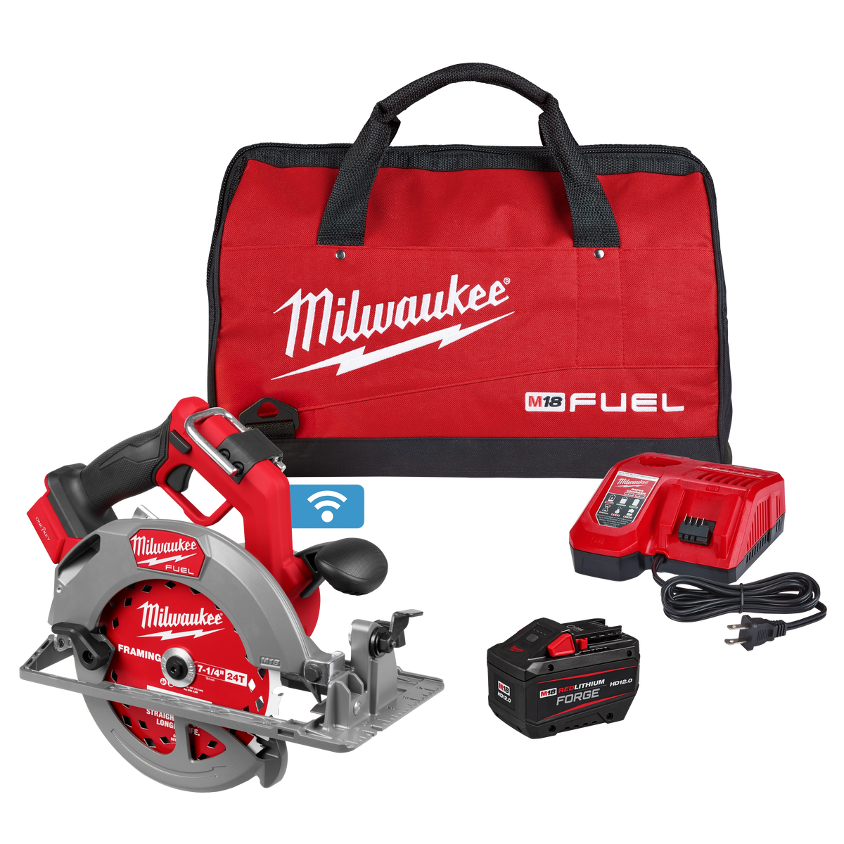 Milwaukee 2835-21HD M18 FUEL 7-1/4" Circular Saw w/ ONE-KEY Kit