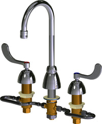 Chicago Faucets 786-HGN2AE29-317AB Lead-Free Deck-mounted manual faucet with adjustable centers