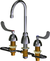 Chicago Faucets 786-HGN2AE36-317AB Lead-Free Deck-mounted manual faucet with adjustable centers