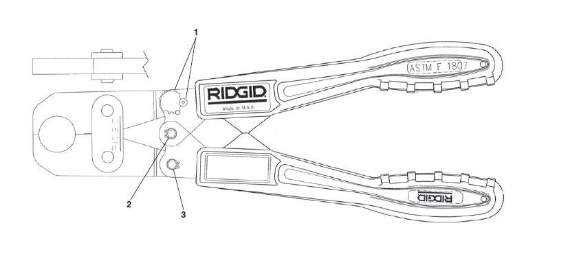 RIDGID 31428 Tool Repair Kit (All Repair Kits), for ASTM F 1807 PEX Crimp Tools and PEX Crimp Tool Pressing
