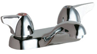 Chicago Faucets 802-E74-1000ABCP Lead-Free Deck-mounted manual faucet with 4" centers