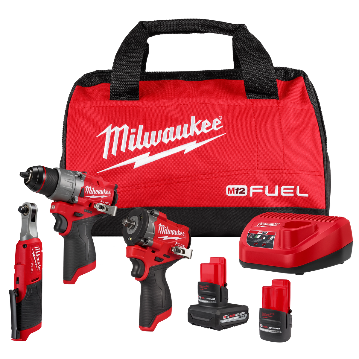 Milwaukee 3424-23 M12 FUEL 3-Tool Combo Kit