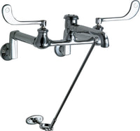 Chicago Faucets 815-VBXKCP Wall-mounted manual faucet with adjustable centers, NPT
