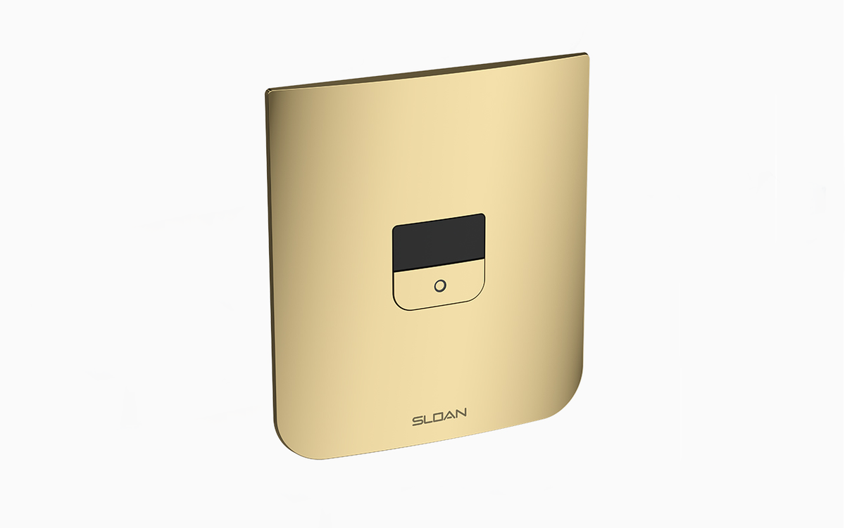 Sloan CX 8154 Concealed Battery-Powered Sensor Water Closet Flushometer (1.28 GPF), Polished Brass