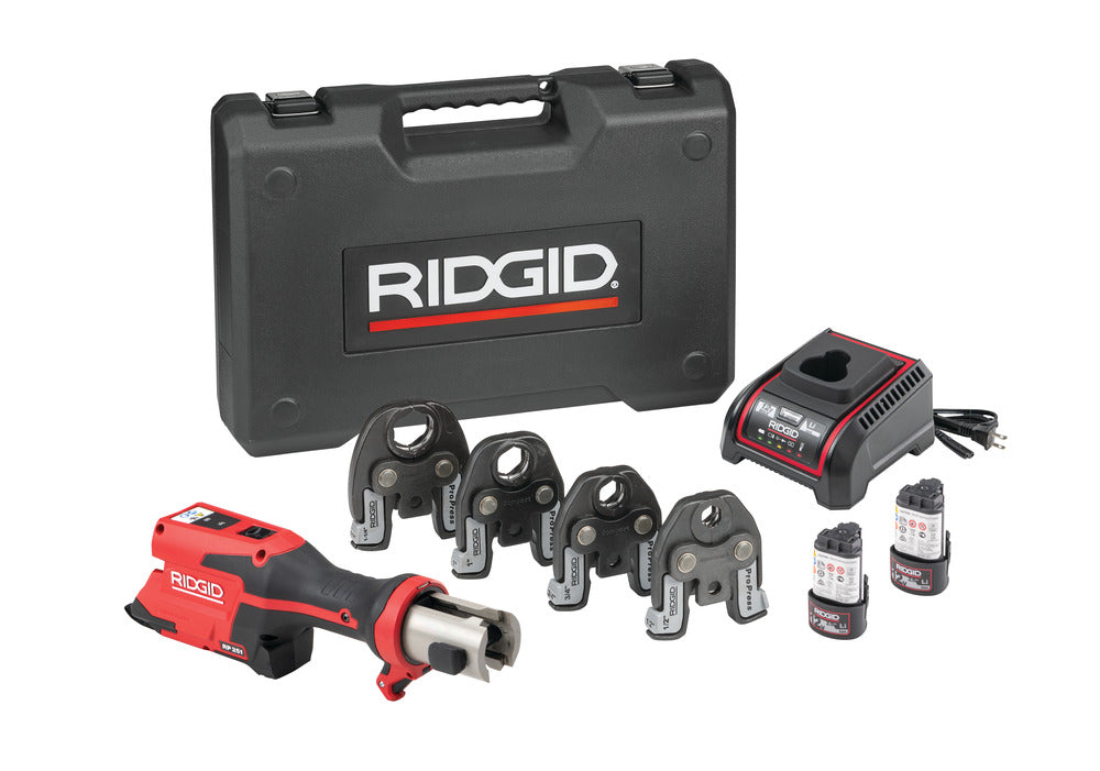 RIDGID 78148 RP 251 Press Tool Kit with ProPress Jaws (1/2" - 1-1/4"), 12V