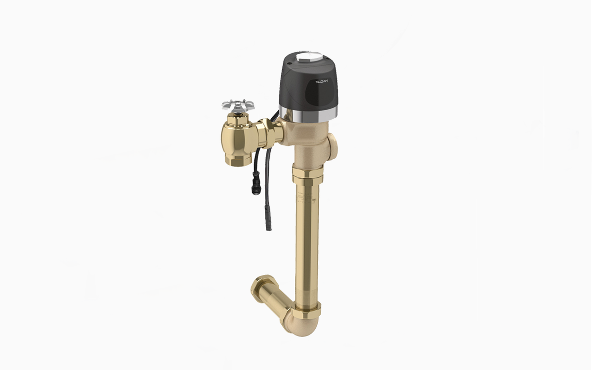 Sloan 8603-ESM-HW-1.28 Concealed Solenoid Flushometer, 1.28 gpf, Rear Spud, Program A4, A04 2ACT 5M 60MLO