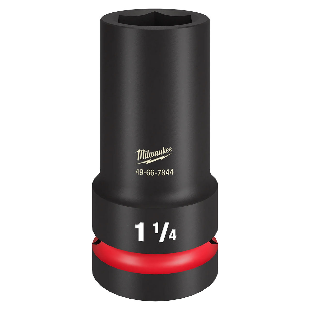 Milwaukee 49-66-7844 SHOCKWAVE Impact Duty 1" Drive 1-1/4" Thin Wall Extra Deep 6 Point Socket