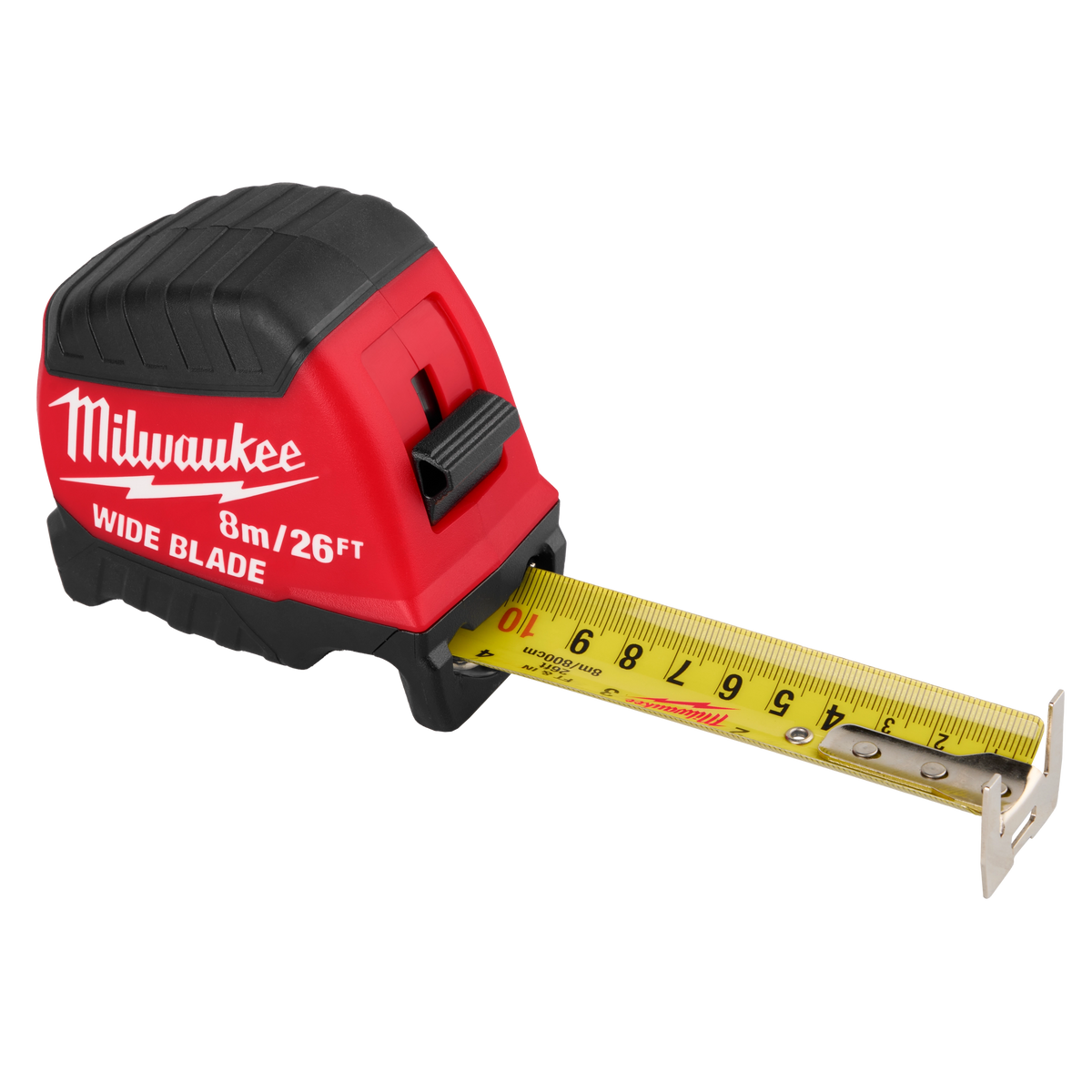 Milwaukee 48-22-1226 8m/26ft Wide Blade Tape Measure (Pack of 5)