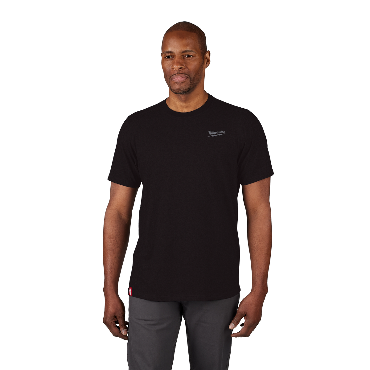 Milwaukee 603B-L FREEFLEX Hybrid Work Tee | Short Sleeve, Black, Large
