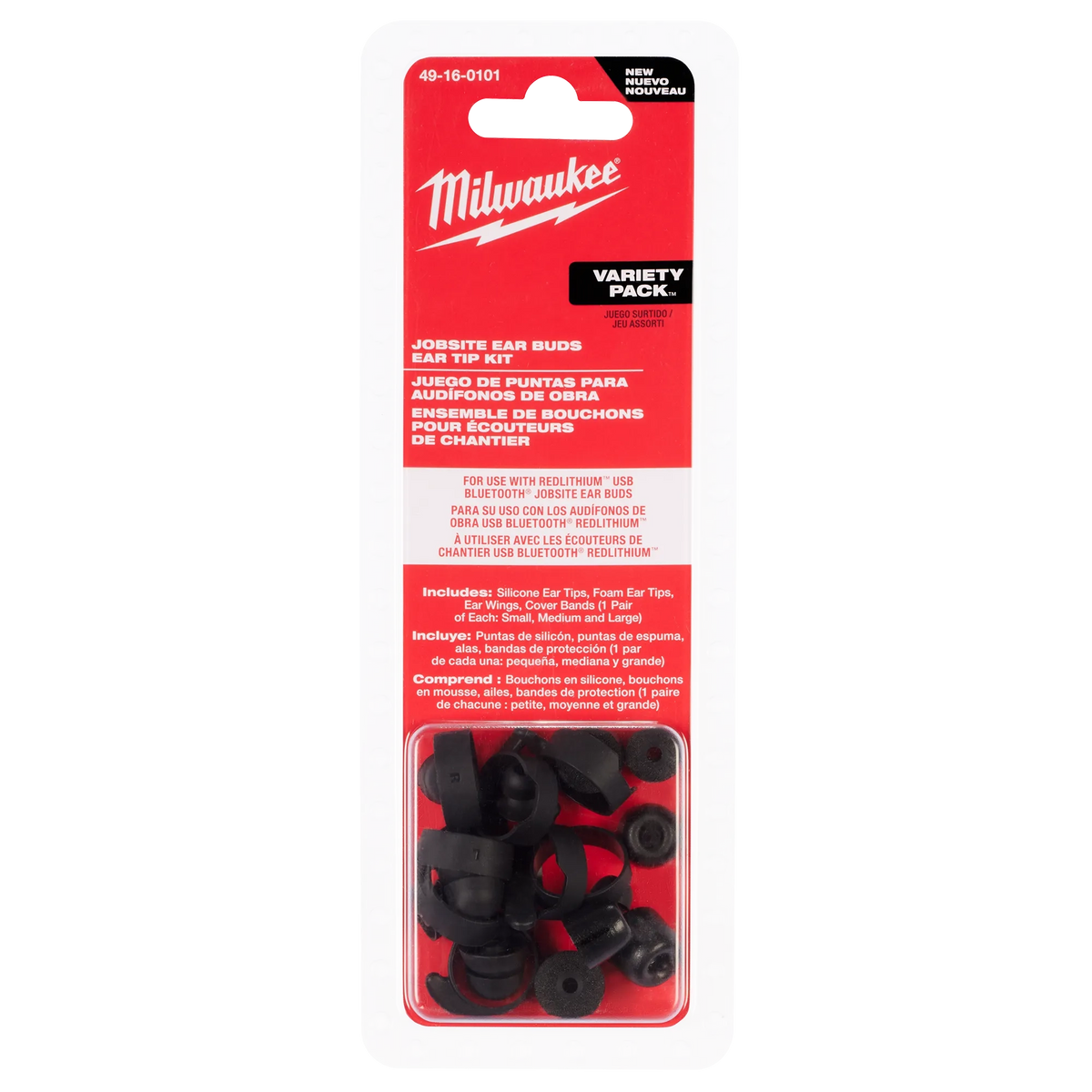 Milwaukee 49-16-0101 Jobsite Earbuds Ear Tip Kit