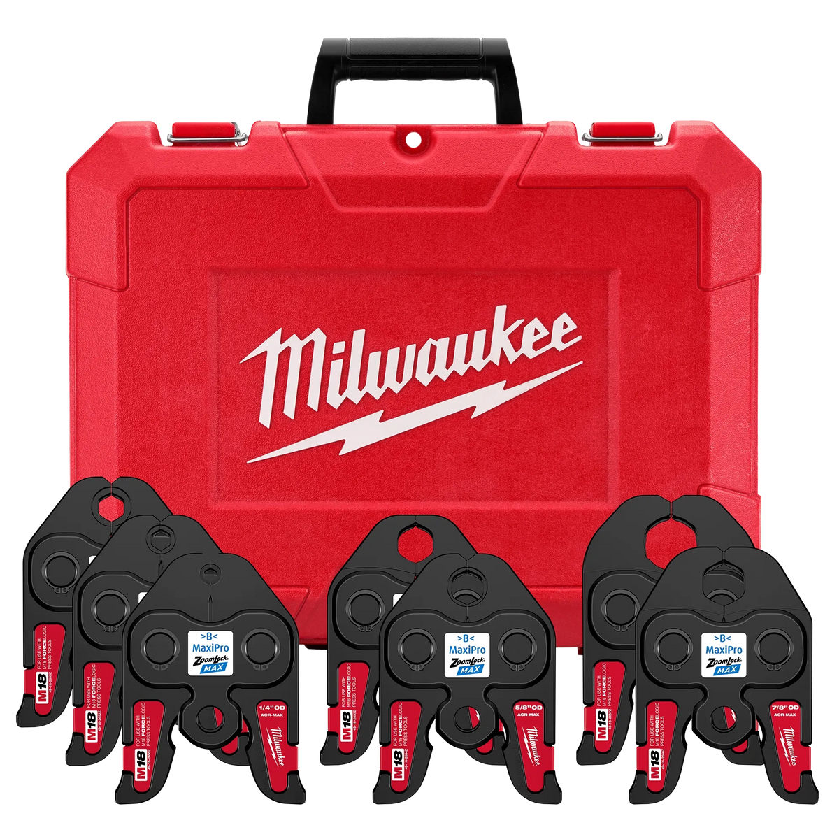Milwaukee 49-16-2662Z ¼”- 1-1/8” ZoomLock MAX Press Jaw Kit for M18 FORCE LOGIC Press Tools