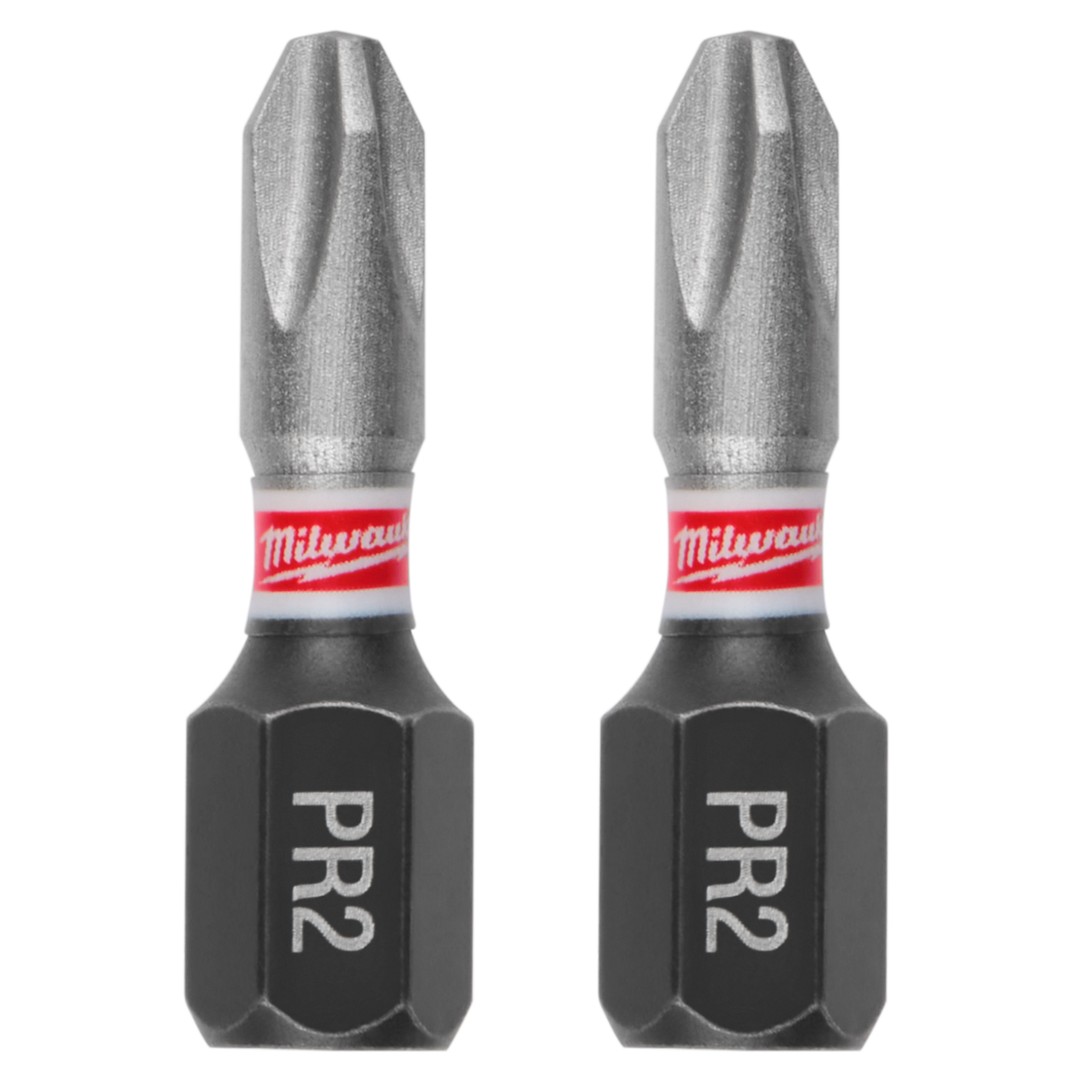 Milwaukee 48-32-4644 SHOCKWAVE 1" Impact Phillips Reduced #2 Insert Bits (Contractor Pack)