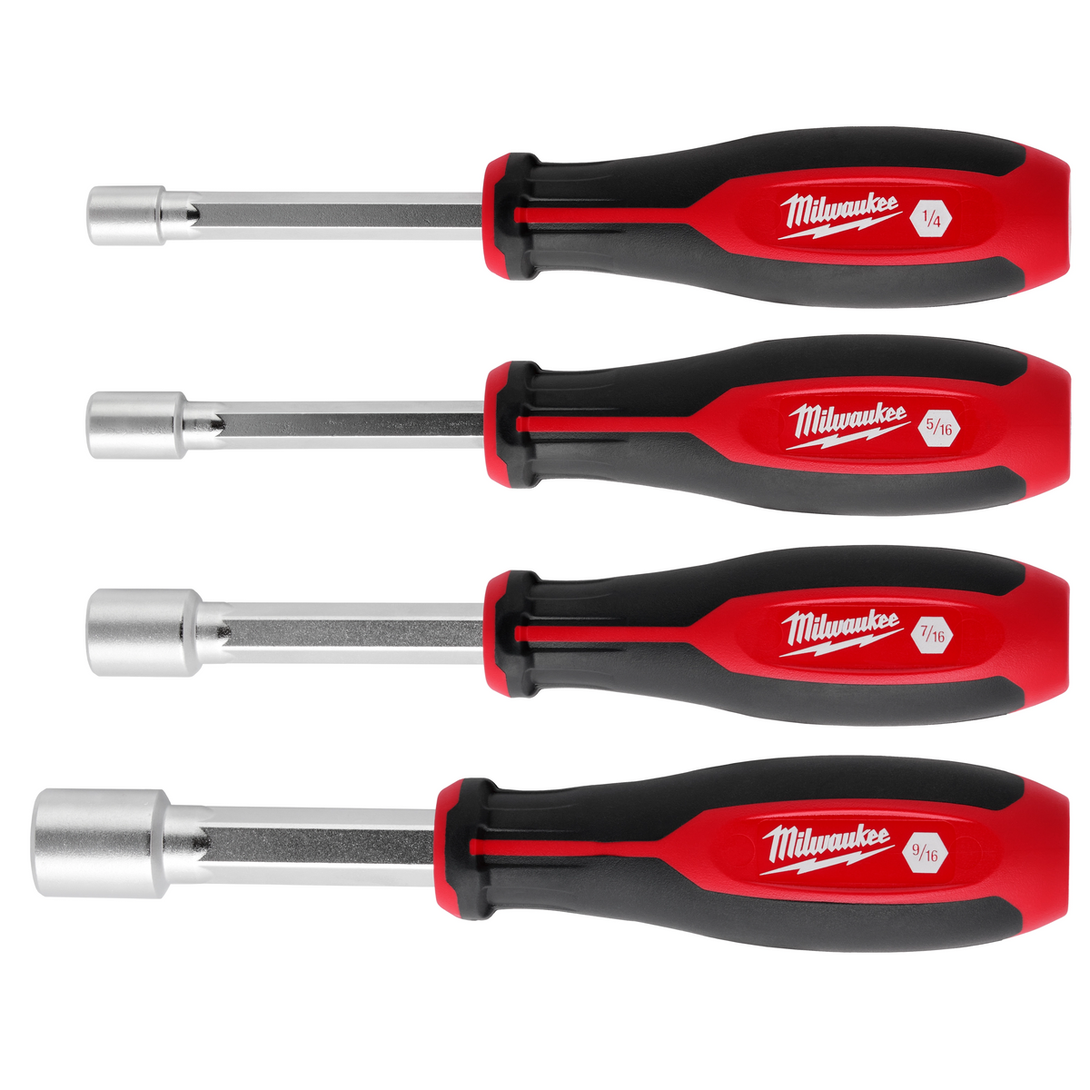 Milwaukee 48-22-2444 4pc SAE HollowCore Nut Driver Set