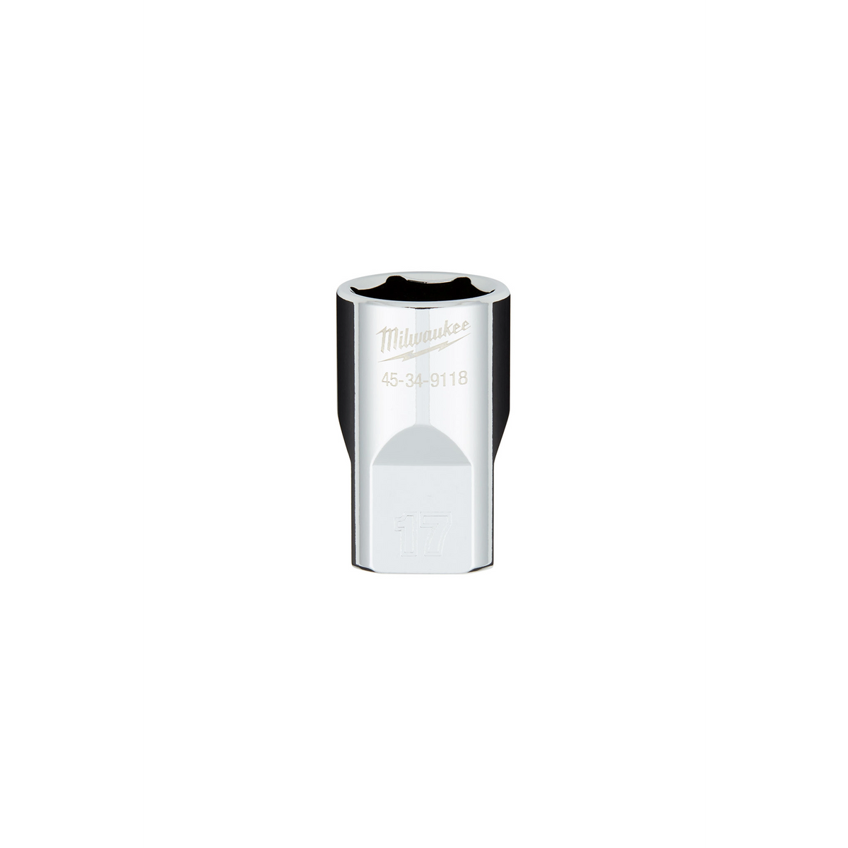 Milwaukee 45-34-9118 1/2" Drive Metric 17MM 6-Point Socket with FOUR FLAT Sides