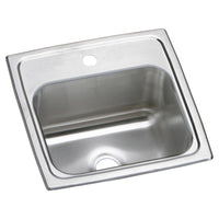 Elkay Celebrity Stainless Steel 15" x 15" x 6-1/8", 1-Hole Single Bowl Drop-in Bar Sink BPSR151