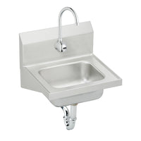 Elkay Stainless Steel 16-3/4" x 15-1/2" x 13", Single Bowl Wall Hung Handwash Sink Kit CHS1716SACC