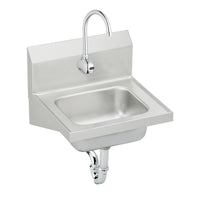 Elkay Stainless Steel 16-3/4" x 15-1/2" x 13", Single Bowl Wall Hung Handwash Sink Kit CHS1716SACTMC