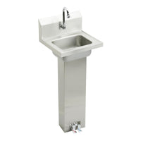 Elkay Stainless Steel 16-3/4" x 15-1/2" x 13", Single Bowl Wall Hung Handwash Sink Kit CHSP1716C