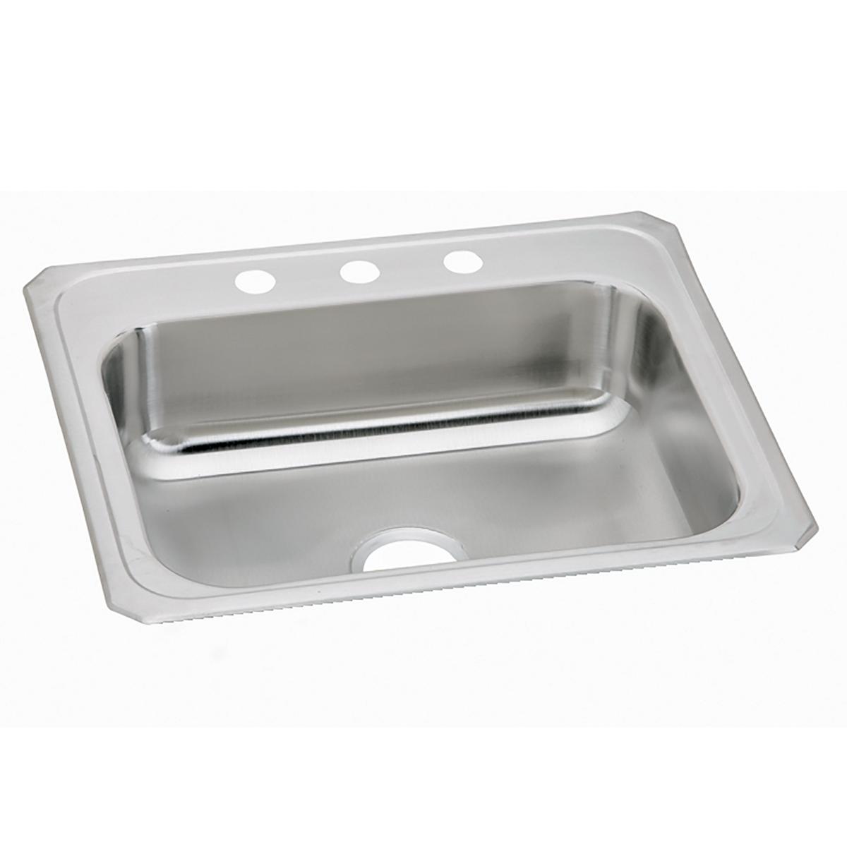 Elkay Celebrity Stainless Steel 25" x 21-1/4" x 6-7/8", Single Bowl Drop-in Sink CR25213