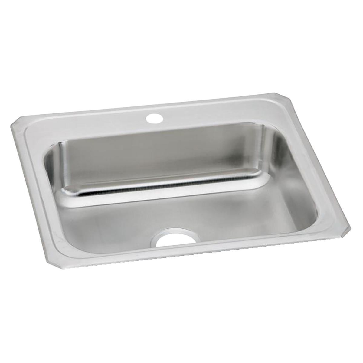 Elkay Celebrity Stainless Steel 25" x 22" x 7", 1-Hole Single Bowl Drop-in Sink CR25221