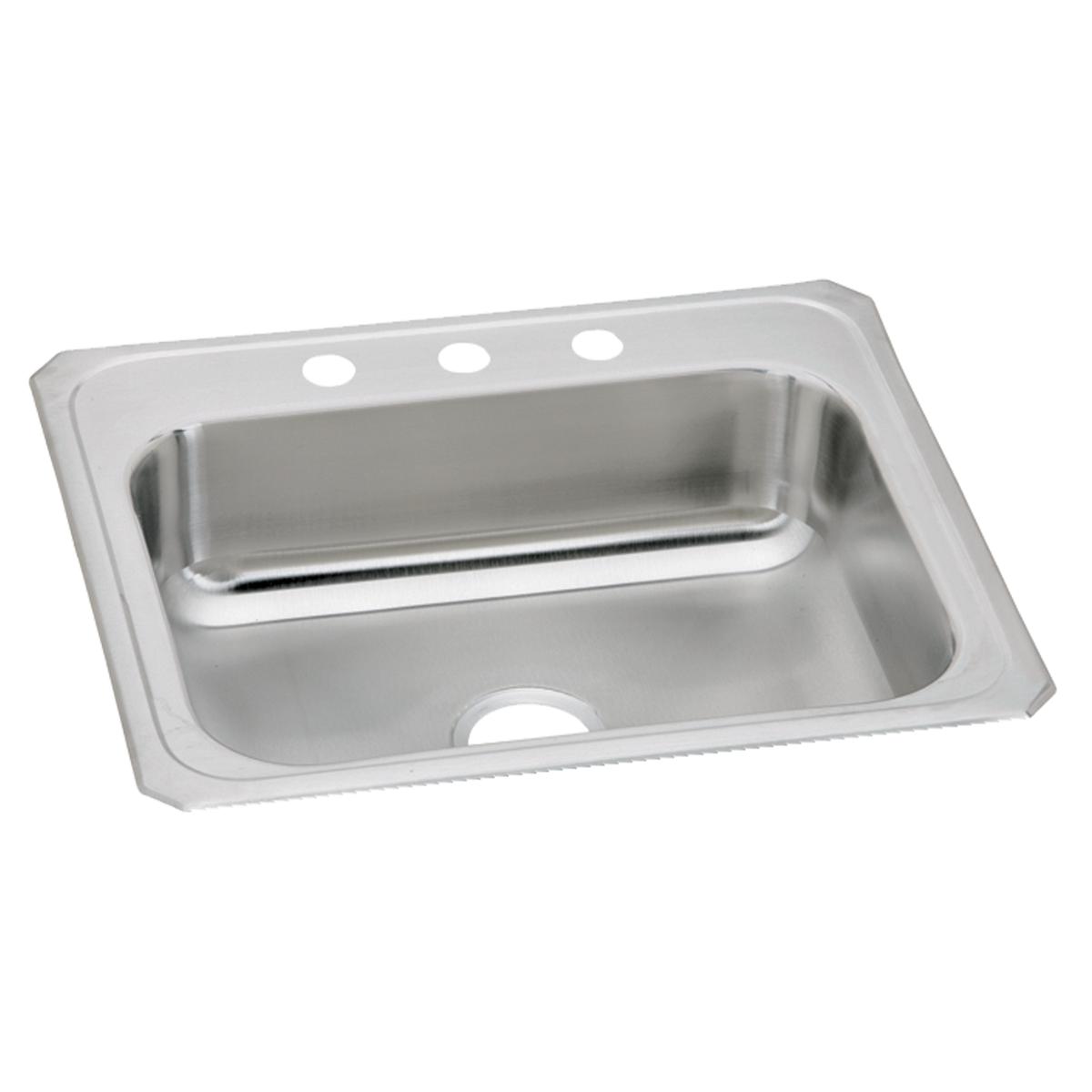 Elkay Celebrity Stainless Steel 31" x 22" x 6-7/8", 4-Hole Single Bowl Drop-in Sink CR31224